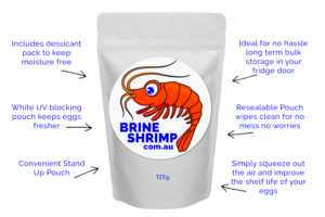 shop brine shrimp eggs australia pouch pack